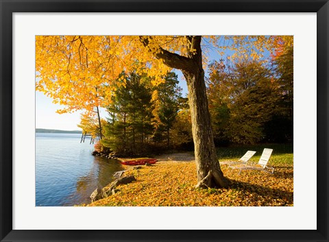 Framed Lodge, Lake Winnipesauke, New Hampshire Print