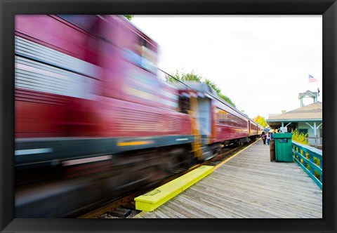 Framed Scenic railroad, Laconia, New Hampshire Print