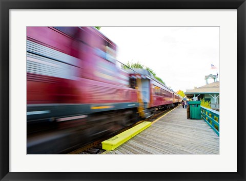 Framed Scenic railroad, Laconia, New Hampshire Print