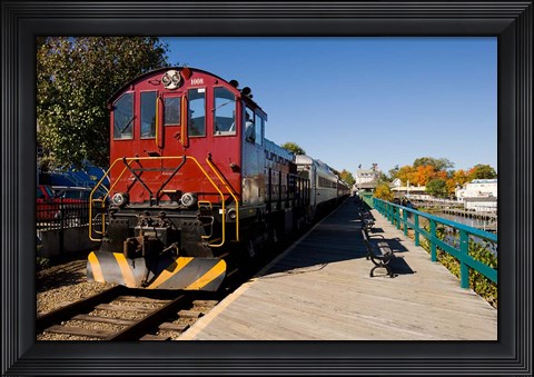 Framed Scenic railroad, Weirs Beach, Laconia, New Hampshire Print
