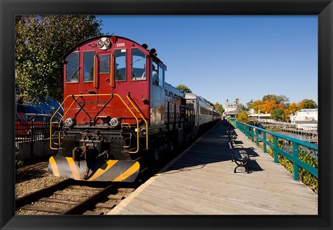 Framed Scenic railroad, Weirs Beach, Laconia, New Hampshire Print