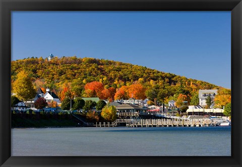 Framed Weirs Beach on Lake Winnipesauke, Laconia, New Hampshire Print