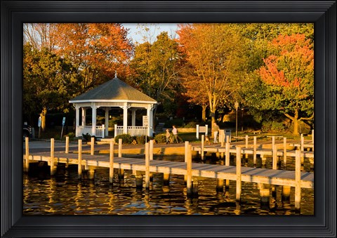 Framed View of Lake Winnipesauke, New Hampshire Print