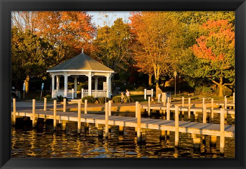 Framed View of Lake Winnipesauke, New Hampshire Print