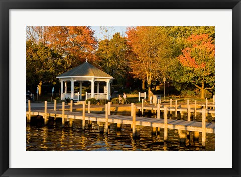 Framed View of Lake Winnipesauke, New Hampshire Print