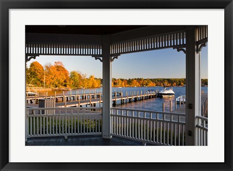 Framed View of Lake Winnipesauke, Wolfeboro, New Hampshire Print