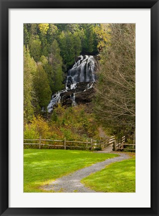 Framed Beaver Brook falls in Colebrook, New Hampshire Print