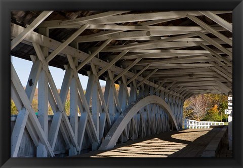 Framed Covered Bridge over the Upper Ammonoosuc River, Groveton, New Hampshire Print