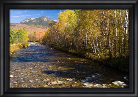 Framed Percy Peaks above Nash Stream, Stark, New Hampshire Print