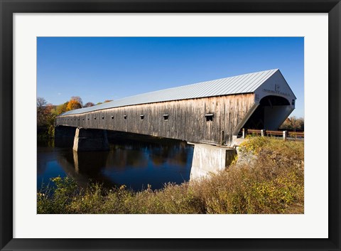 Framed Windsor Cornish Covered Bridge, Connecticut River, New Hampshire Print