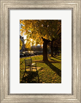 Framed Late afternoon, Hanover, New Hampshire Print