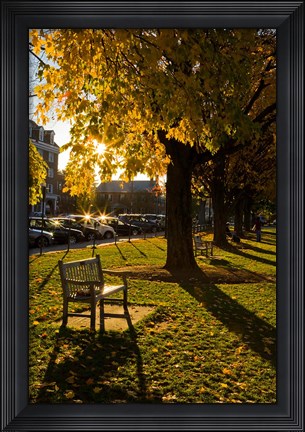 Framed Late afternoon, Hanover, New Hampshire Print