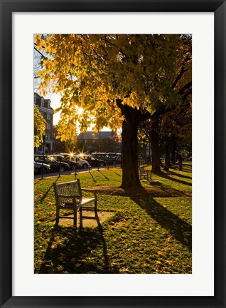 Framed Late afternoon, Hanover, New Hampshire Print