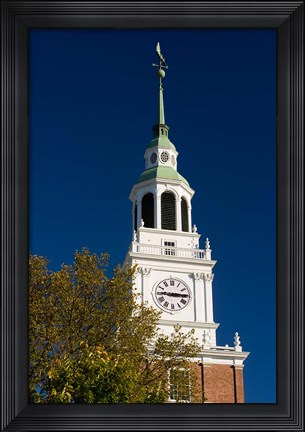 Framed Baker Hall on the Dartmouth College Green in Hanover, New Hampshire Print