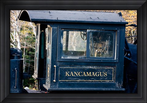 Framed Cog Railroad on Mt Washington in Twin Mountain, New Hampshire Print
