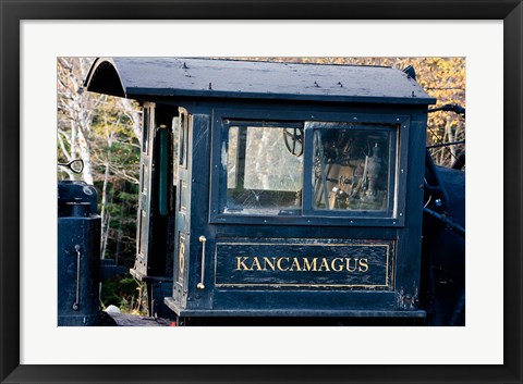 Framed Cog Railroad on Mt Washington in Twin Mountain, New Hampshire Print