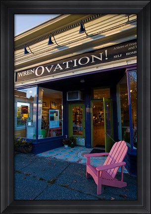 Framed Wren Gallery in downtown Bethlehem, New Hampshire Print
