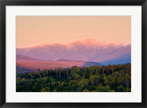 Framed Mt Washington White Mountains New Hampshire Print