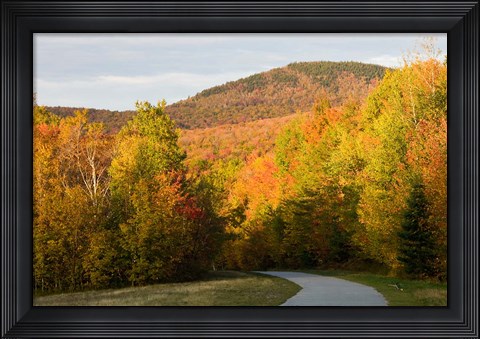 Framed Franconia Notch Bike Path in New Hampshire&#39;s White Mountains Print