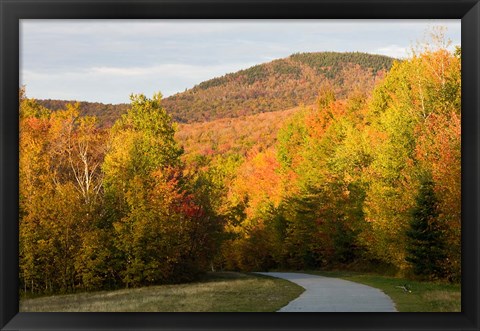 Framed Franconia Notch Bike Path in New Hampshire&#39;s White Mountains Print