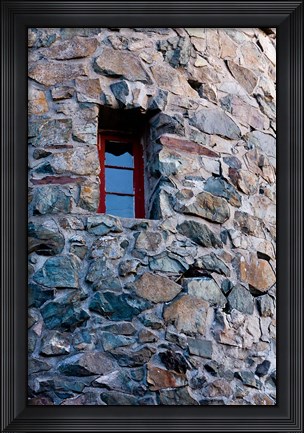 Framed Stone fire tower Mt Prospect, New Hampshire Print