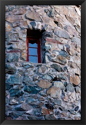 Framed Stone fire tower Mt Prospect, New Hampshire Print