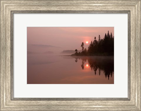 Framed East Inlet, Pittsburg, New Hampshire Print
