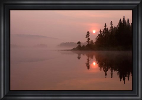 Framed East Inlet, Pittsburg, New Hampshire Print