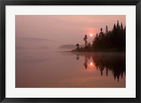 Framed East Inlet, Pittsburg, New Hampshire Print