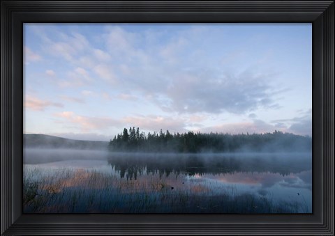 Framed Dawn, East Inlet, Pittsburg, New Hampshire Print