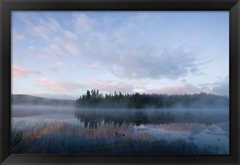 Framed Dawn, East Inlet, Pittsburg, New Hampshire Print