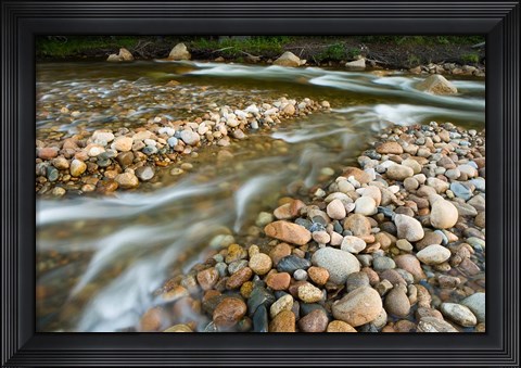 Framed Saco River in Bartlett, New Hampshire Print
