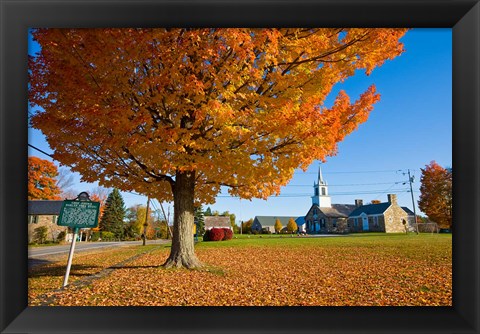 Framed Autumn, Chesterfield, New Hampshire Print