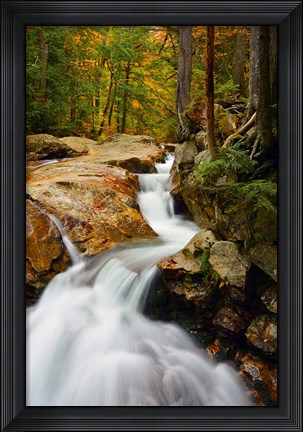 Framed Pemigewasset River in Franconia Notch State Park, New Hampshire Print