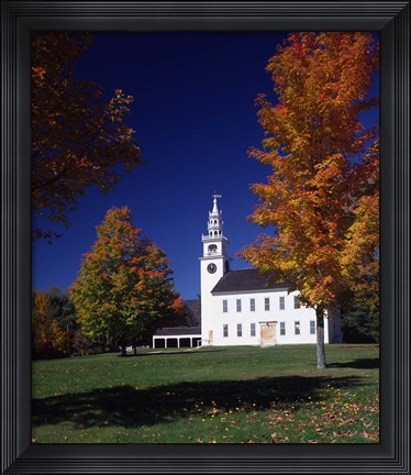 Framed Jaffrey Centre in Autumn, New Hampshire Print