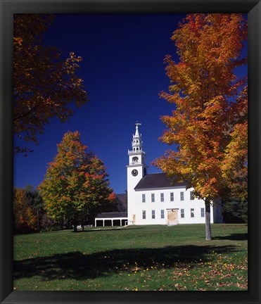 Framed Jaffrey Centre in Autumn, New Hampshire Print