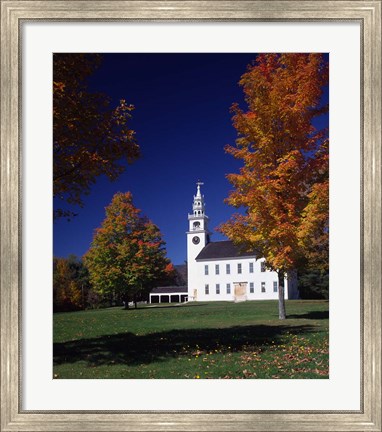 Framed Jaffrey Centre in Autumn, New Hampshire Print