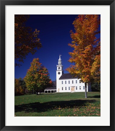 Framed Jaffrey Centre in Autumn, New Hampshire Print