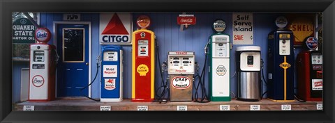 Framed Littleton Historic gas station, New Hampshire Print