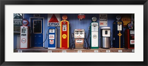 Framed Littleton Historic gas station, New Hampshire Print