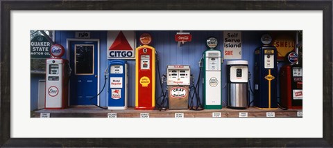 Framed Littleton Historic gas station, New Hampshire Print