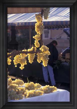 Framed Market on Cours Saleya, Old Town Nice, France Print