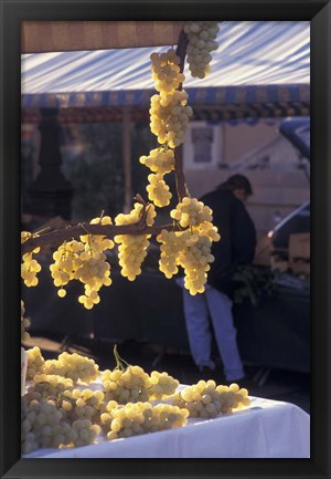 Framed Market on Cours Saleya, Old Town Nice, France Print