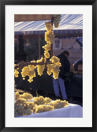 Framed Market on Cours Saleya, Old Town Nice, France Print