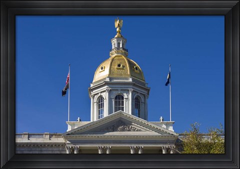 Framed New Hampshire, Concord, New Hampshire State House, exterior Print