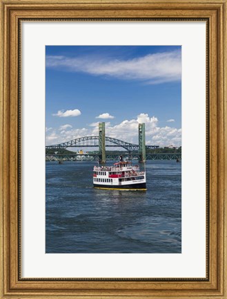 Framed New Hampshire, Portsmouth, harbor ferry, Portsmouth Harbor Print