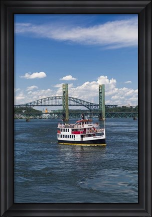 Framed New Hampshire, Portsmouth, harbor ferry, Portsmouth Harbor Print