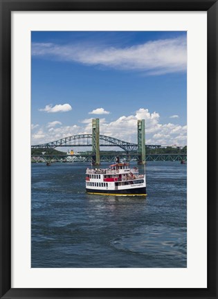 Framed New Hampshire, Portsmouth, harbor ferry, Portsmouth Harbor Print