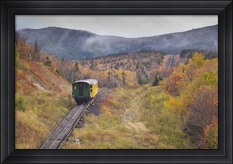 Framed New Hampshire, White Mountains, Mount Washington Cog Railway Print
