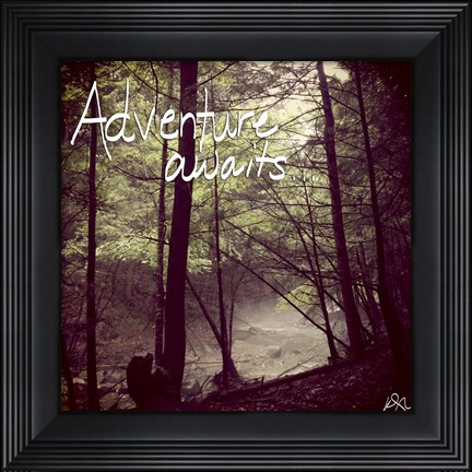 Framed Adventure Awaits Print